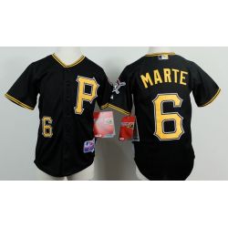 Cheap Starling Marte Pirates Youth Jersey From China Black #6