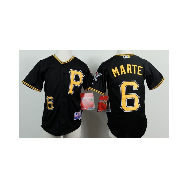Cheap Starling Marte Pirates Youth Jersey From China Black #6 Cheap Starling Marte Pirates Youth Jersey From China Black #6