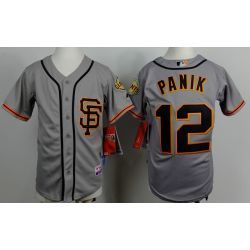 Cheap Joe Panik Giants Youth Jersey From China Grey SF #12