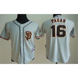 Cheap Angel Pagan Giants Youth Jersey From China Grey SF #16