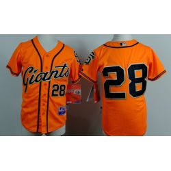 Cheap Buster Posey Giants Youth Jersey From China Orange 2014 new #28