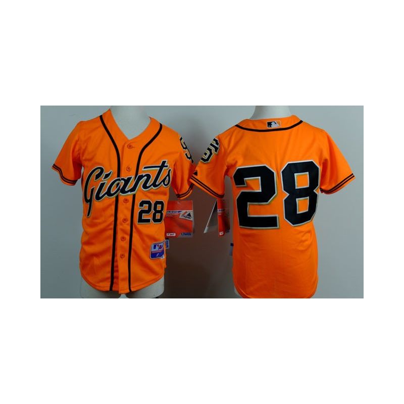 Cheap Buster Posey Giants Youth Jersey From China Orange 2014 new #28