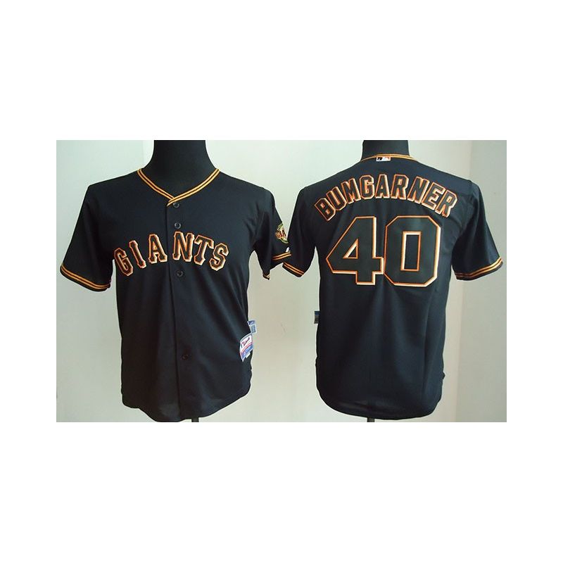 Cheap Madison Bumgarner Giants Youth Jersey From China Black #40