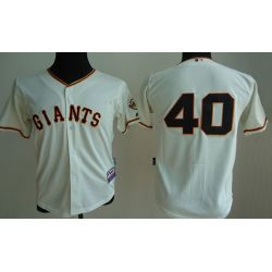 Cheap Madison Bumgarner Giants Youth Jersey From China Cream #40
