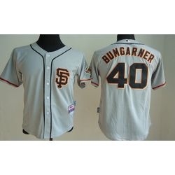 Cheap Madison Bumgarner Giants Youth Jersey From China Grey SF #40