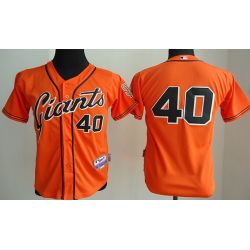 Cheap Madison Bumgarner Giants Youth Jersey From China Orange 2014 new #40