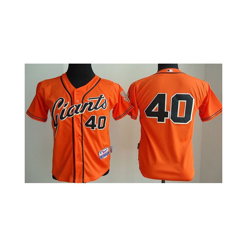 Cheap Madison Bumgarner Giants Youth Jersey From China Orange 2014 new #40