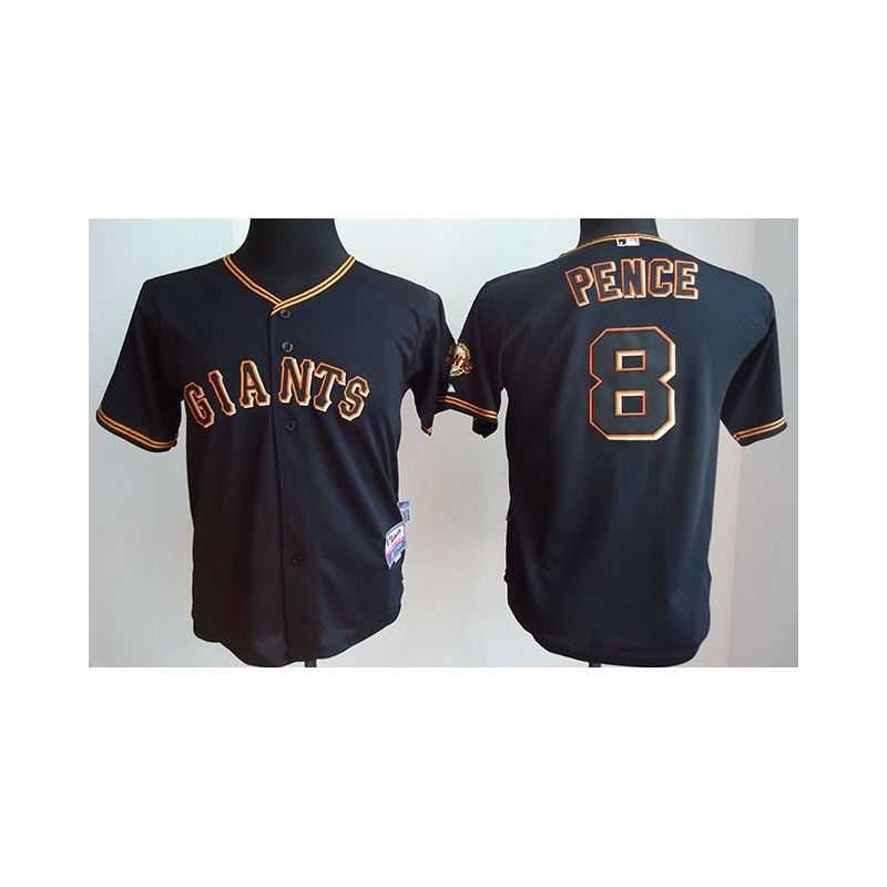 Cheap Hunter Pence Giants Youth Jersey From China Black #8 Cheap Hunter Pence Giants Youth Jersey From China Black #8