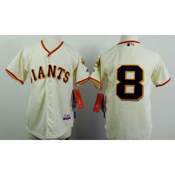 Cheap Hunter Pence Giants Youth Jersey From China Cream #8