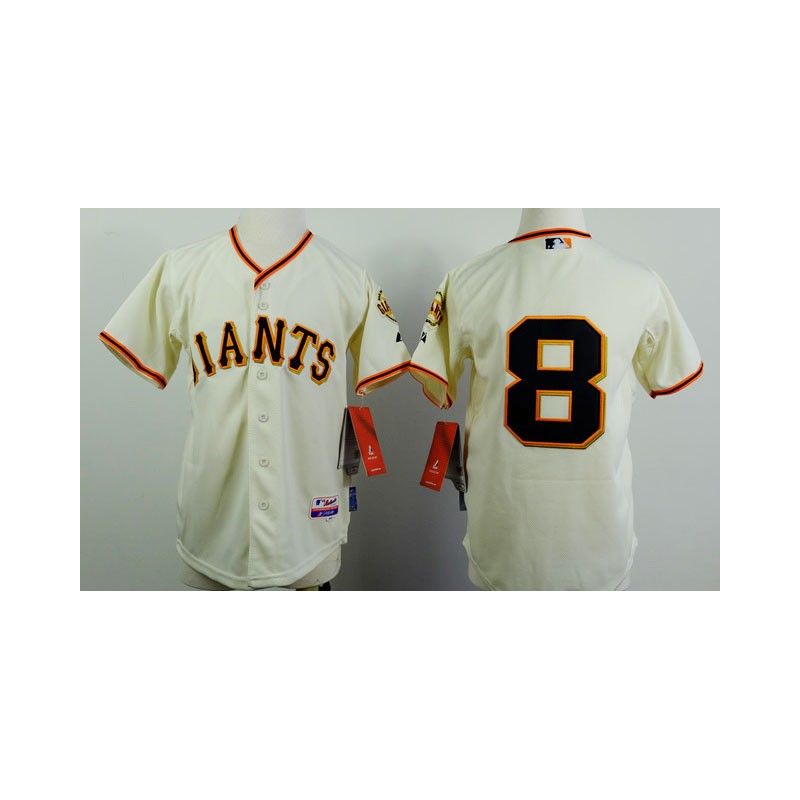 Cheap Hunter Pence Giants Youth Jersey From China Cream #8