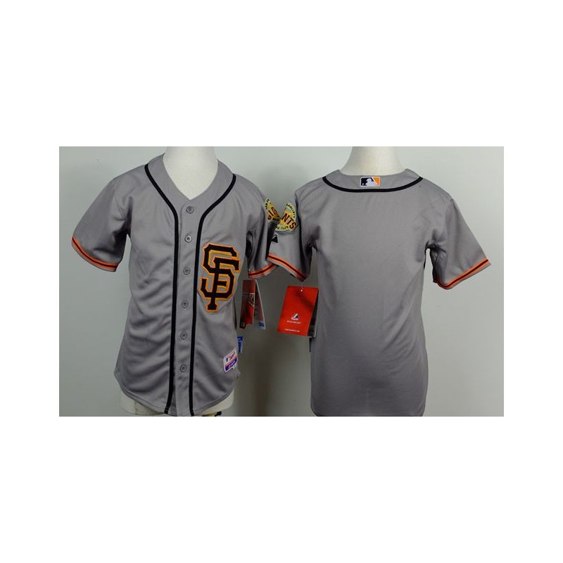 Cheap Giants Youth Jersey From China Blank Grey SF