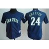 Cheap Ken Griffey Jr Mariners Youth Jersey From China Blue #24