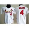 Cheap Yadier Molina Cardinals Youth Jersey From China White #4