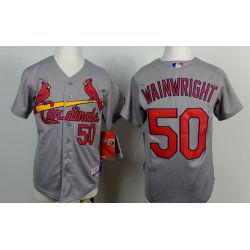 Cheap Adam Wainwright Cardinals Youth Jersey From China Grey #50