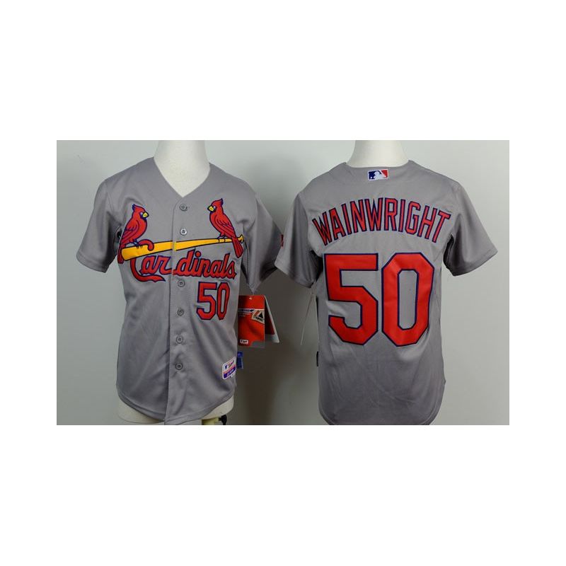 Cheap Adam Wainwright Cardinals Youth Jersey From China Grey #50 Cheap Adam Wainwright Cardinals Youth Jersey From China Grey #50