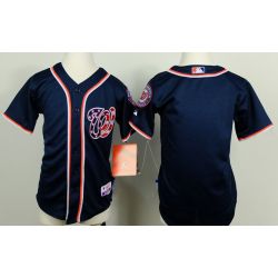 Cheap Nationals Youth Jersey From China Blank Blue