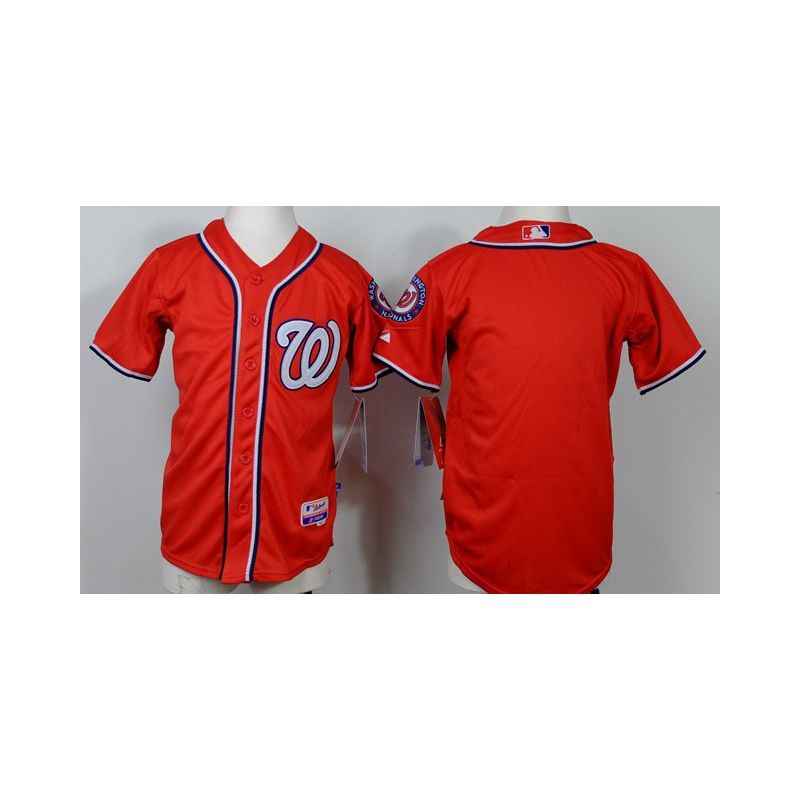 Cheap Nationals Youth Jersey From China Blank Red