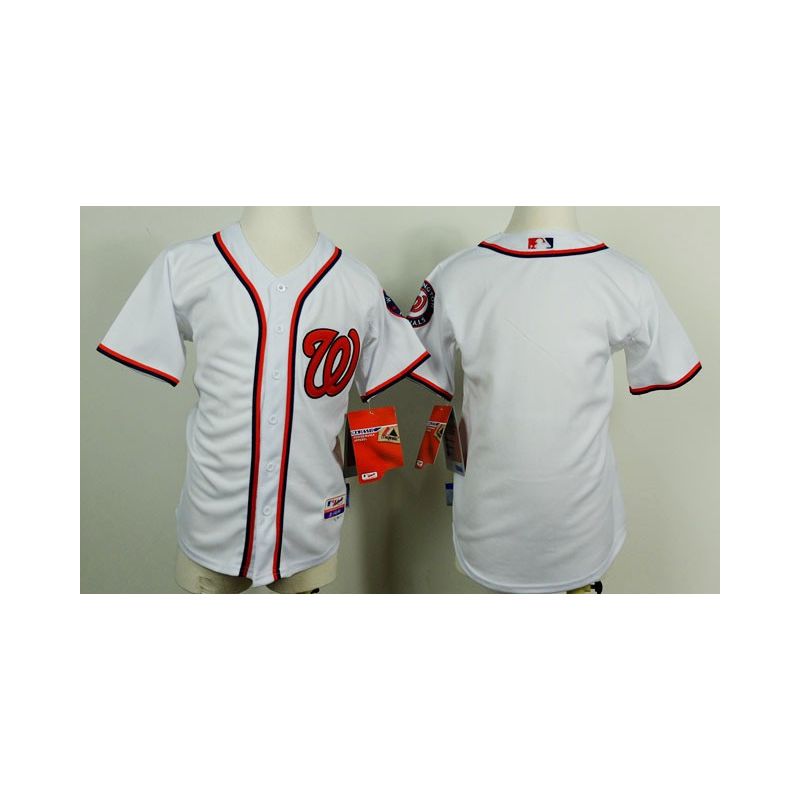 Cheap Nationals Youth Jersey From China Blank White