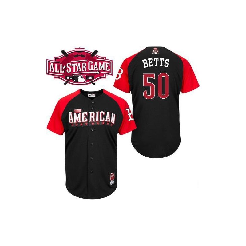 Cheap Mookie Betts Red Sox Jersey From China 2015 ALL STAR #50 In Men Women Youth Size