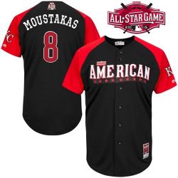 Cheap Mike Moustakas Royals Jersey From China 2015 ALL STAR #8 In Men Women Youth Size