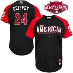 Cheap Ken Griffey Jr Mariners Jersey From China 2015 ALL STAR #24 In Men Women Youth Size