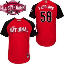 Cheap Jonathan Papelbon Phillies Jersey From China 2015 ALL STAR #58 In Men Women Youth Size