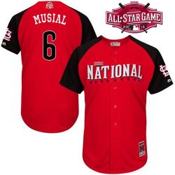 Cheap Stan Musial Cardinals Jersey From China 2015 ALL STAR #6 In Men Women Youth Size