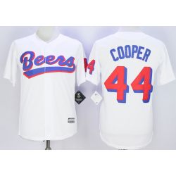 Cheap JOE COOP COOPER BASEketball Milwaukee BEERS Jersey From China White #44 In Men Women Youth Size