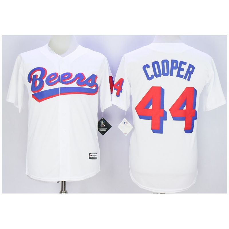 Cheap JOE COOP COOPER BASEketball Milwaukee BEERS Jersey From China White #44 In Men Women Youth Size