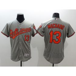 Cheap Manny Machado Orioles Jersey From China 2016 FlexBase Grey #13 In Men Women Youth Size
