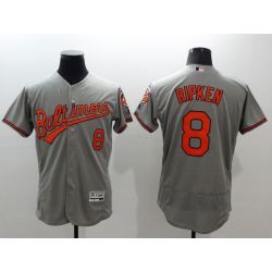 Cheap Cal Ripken Orioles Jersey From China 2016 FlexBase Grey #8 In Men Women Youth Size