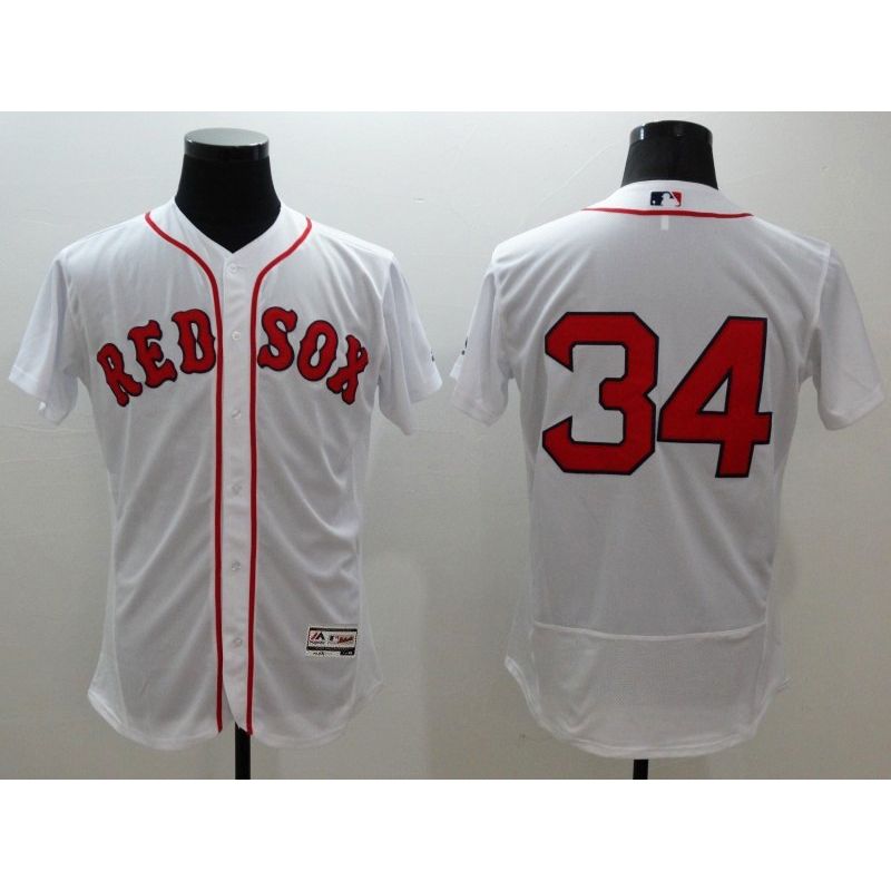 Cheap David Ortiz Red Sox Jersey From China 2016 FlexBase White #34 In Men Women Youth Size