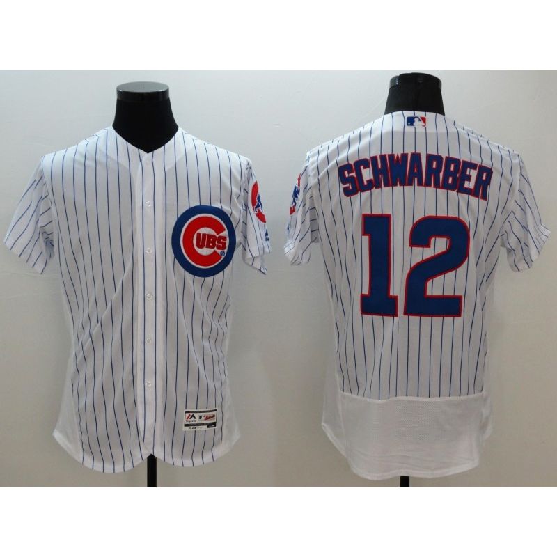 Cheap Kyle Schwarber Cubs Jersey From China 2016 FlexBase White #12 In Men Women Youth Size