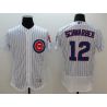 Cheap Kyle Schwarber Cubs Jersey From China 2016 FlexBase White #12 In Men Women Youth Size