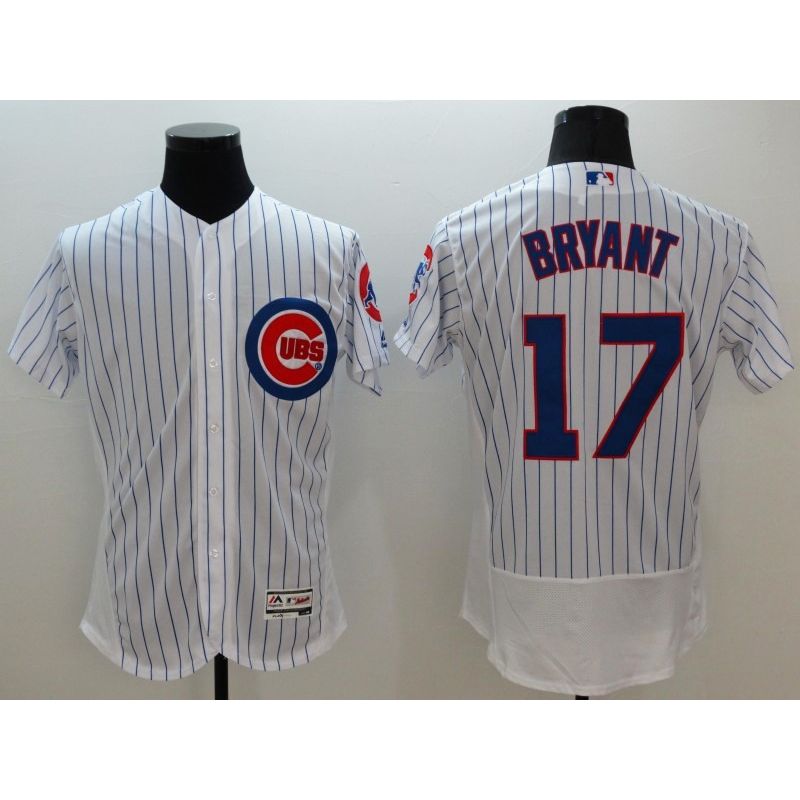 Cheap Kris Bryant Cubs Jersey From China 2016 FlexBase White #17 In Men Women Youth Size