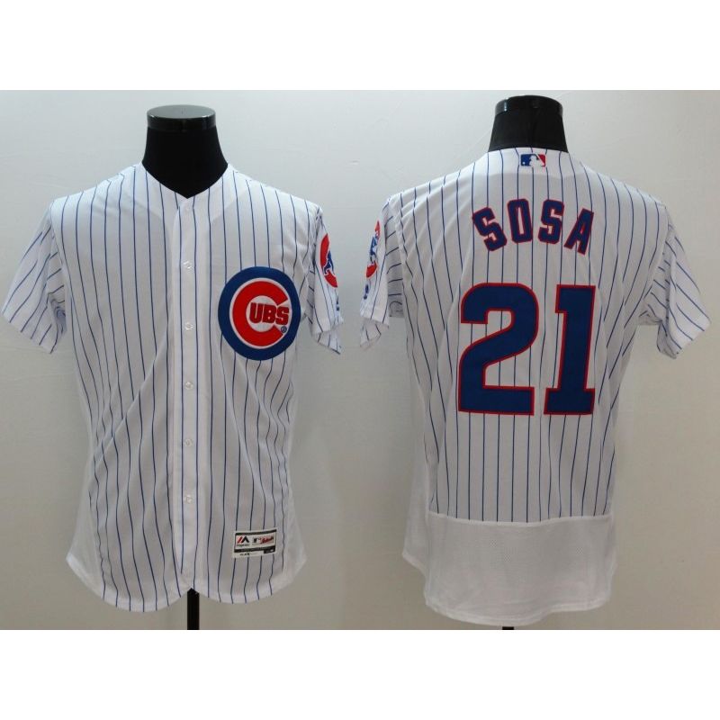 Cheap Sammy Sosa Cubs Jersey From China 2016 FlexBase White #21 In Men Women Youth Size