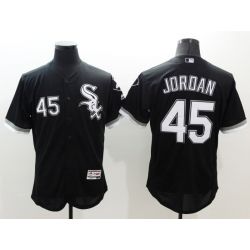 Cheap Michael Jordan White Sox Jersey From China 2016 FlexBase Black #45 In Men Women Youth Size