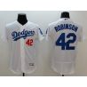 Cheap Jackie Robinson Dodgers Jersey From China 2016 FlexBase White #42 In Men Women Youth Size