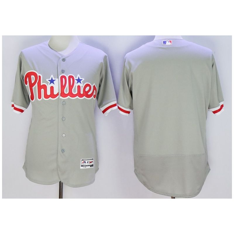 Cheap Phillies Jersey From China 2016 FlexBase Gray In Men Women Youth Size