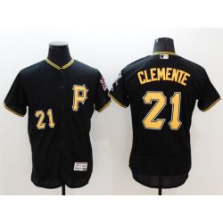 Cheap Roberto Clemente Pirates Jersey From China 2016 FlexBase Black #21 In Men Women Youth Size