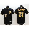 Cheap Roberto Clemente Pirates Jersey From China 2016 FlexBase Black #21 In Men Women Youth Size