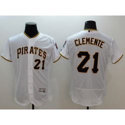 Cheap Roberto Clemente Pirates Jersey From China 2016 FlexBase White #21 In Men Women Youth Size