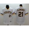 Cheap Roberto Clemente Pirates Jersey From China 2016 FlexBase White V-neck #21 In Men Women Youth Size