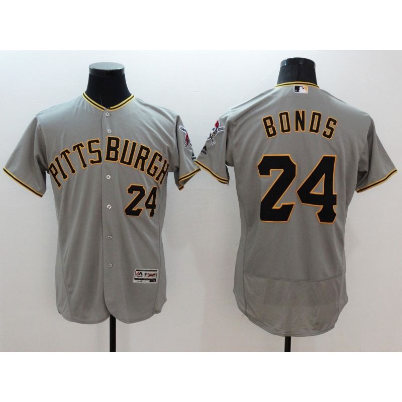 Cheap Barry Bonds Pirates Jersey From China 2016 FlexBase Gray #24 In Men Women Youth Size Cheap Barry Bonds Pirates Jersey From China 2016 FlexBase Gray #24 In Men Women Youth Size