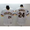 Cheap Barry Bonds Pirates Jersey From China 2016 FlexBase White V-neck #24 In Men Women Youth Size