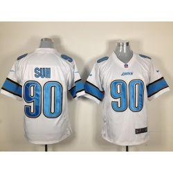 Cheap Ndamukong Suh Lions Jersey #90 White From China Game