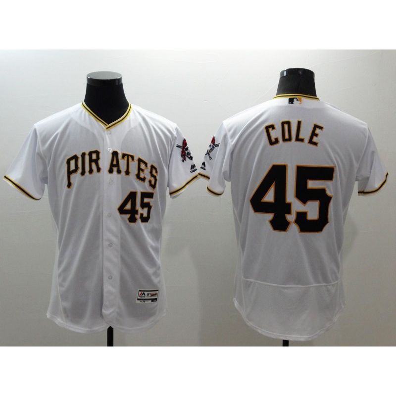 Cheap Gerrit Cole Pirates Jersey From China 2016 FlexBase White #45 In Men Women Youth Size Cheap Gerrit Cole Pirates Jersey From China 2016 FlexBase White #45 In Men Women Youth Size