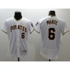 Cheap Starling Marte Pirates Jersey From China 2016 FlexBase White #6 In Men Women Youth Size