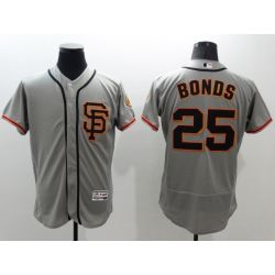 Cheap Barry Bonds Giants Jersey From China 2016 FlexBase Gray #25 In Men Women Youth Size