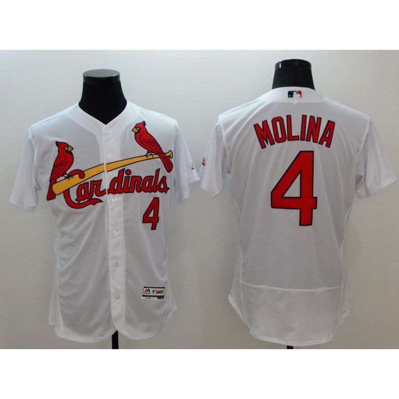 Cheap Yadier Molina Cardinals Jersey From China 2016 FlexBase White #4 In Men Women Youth Size Cheap Yadier Molina Cardinals Jersey From China 2016 FlexBase White #4 In Men Women Youth Size